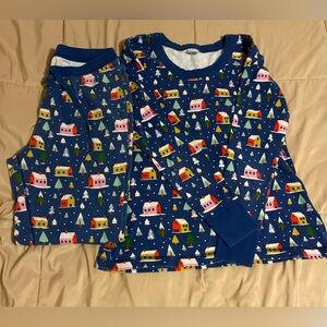 Hanna Andersson Blue and White Winter Scene Shirt